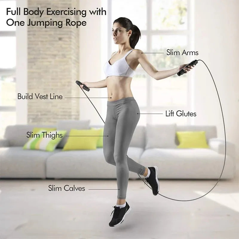 Jump Rope Workout with Foam Handles